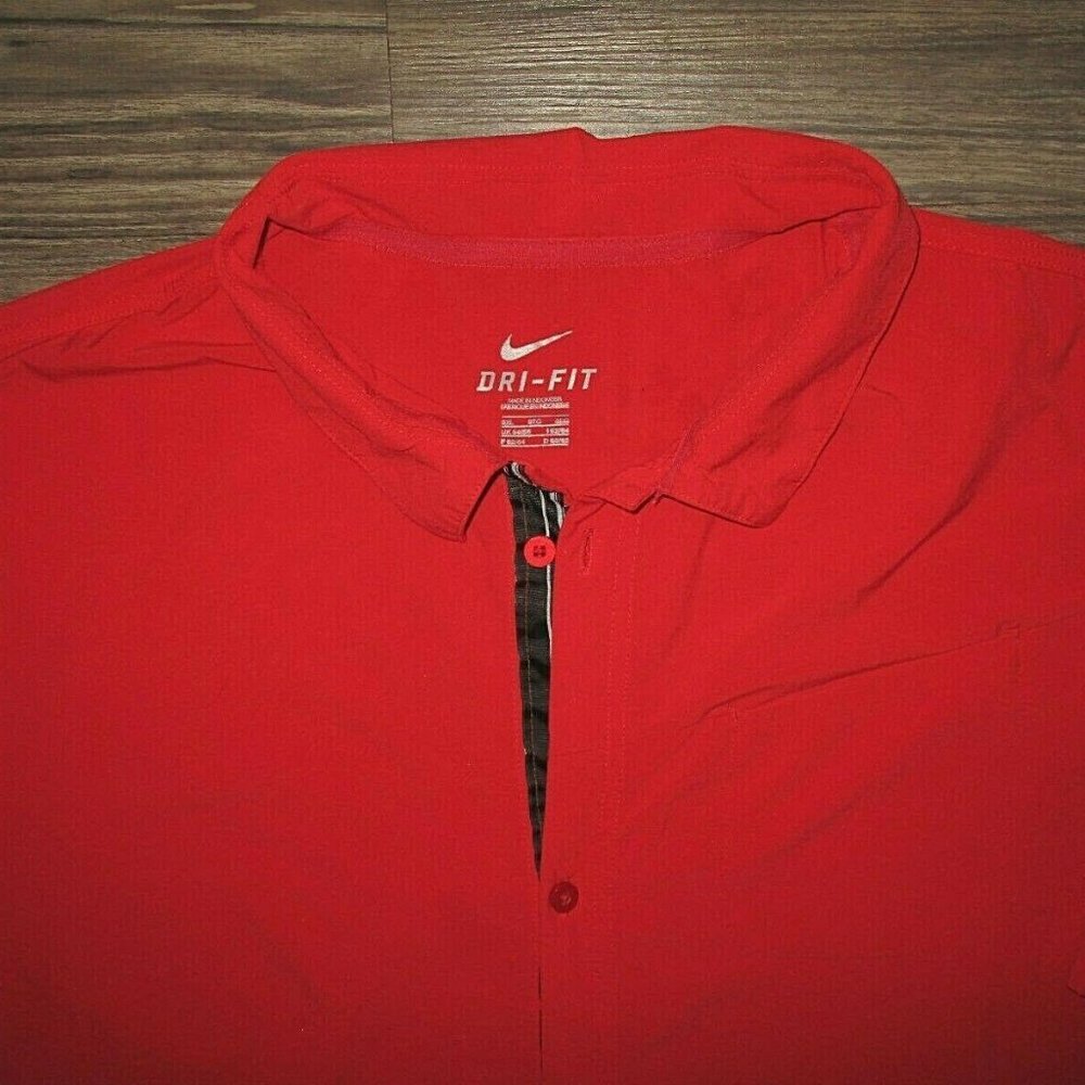 Nike Dri Fit 3xl Xxxl Polo Shirt Spandex - image 1